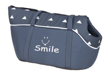 Cofan – Bolso de Transporte para Mascotas | Asas de Mano + Abertura Lateral | 45 cm | Color Azul o Beige